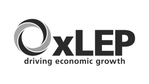 Oxlep logo transparent B&W